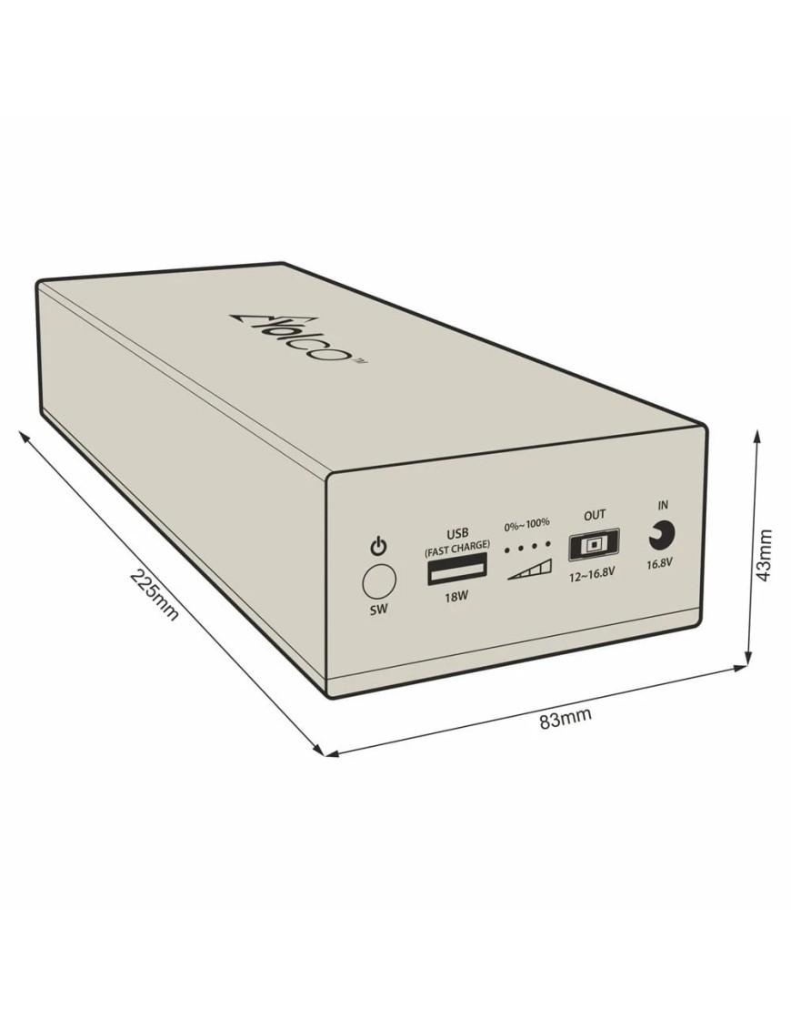 Bateria zewnętrzna Yolco CSX5 do lodówek przenośnych, 187,2 Wh