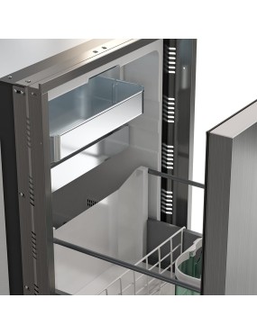 Lodówka kompresorowa do zabudowy Yolco QL90 Silver 85 l 12/24V