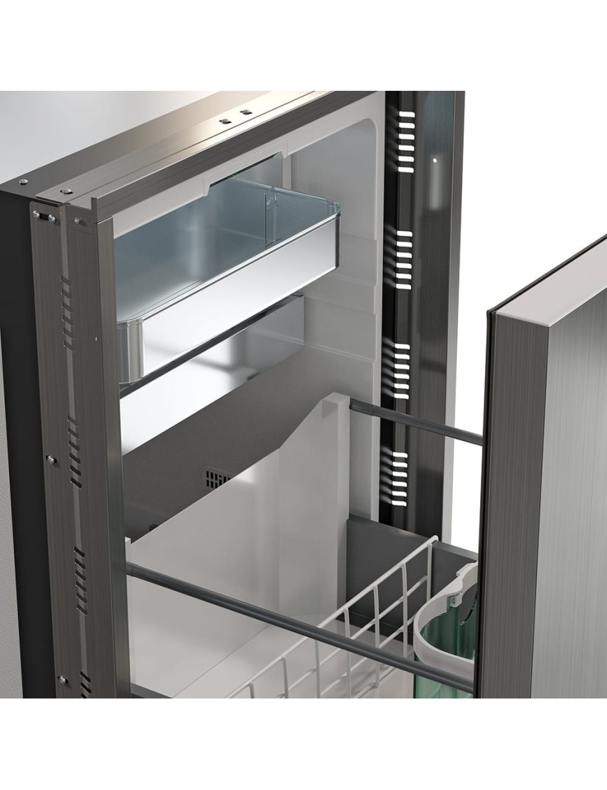 Lodówka kompresorowa do zabudowy Yolco QL90 Silver 85 l 12/24V