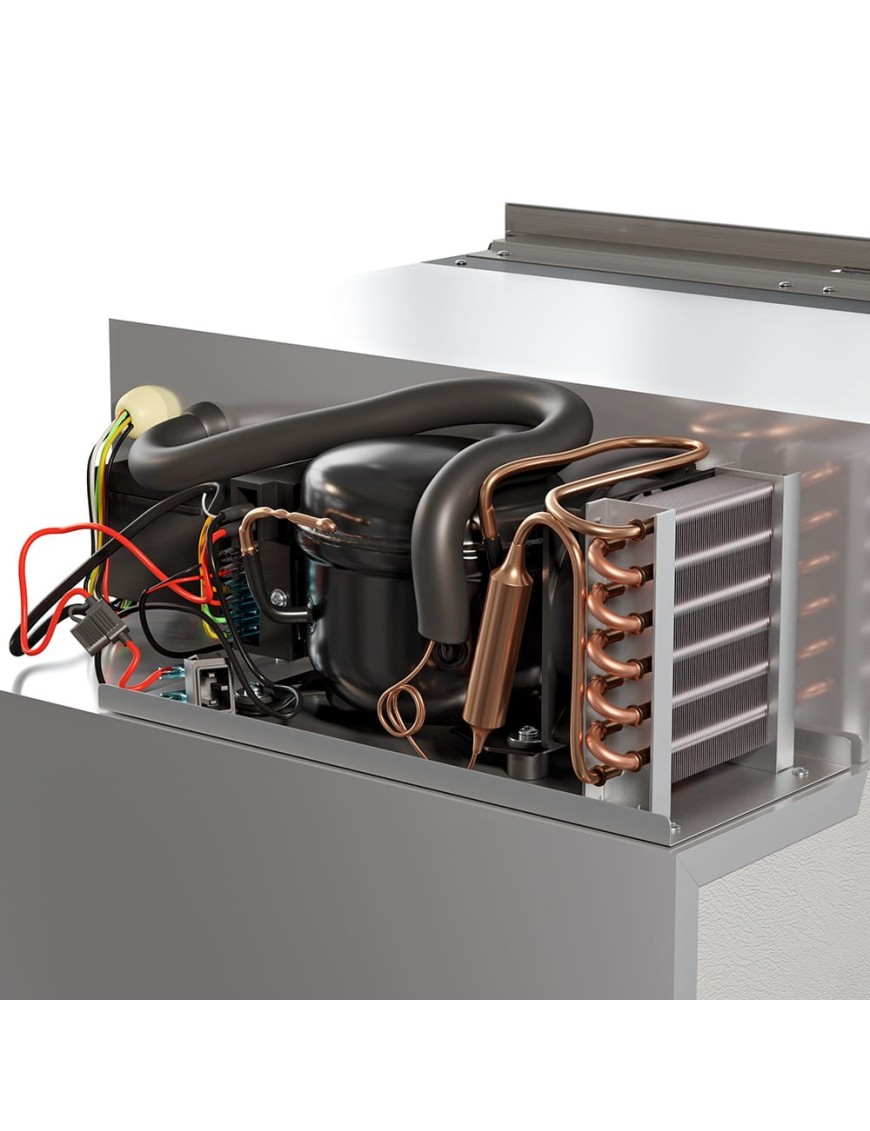 Lodówka kompresorowa do zabudowy Yolco QL90 Silver 85 l 12/24V