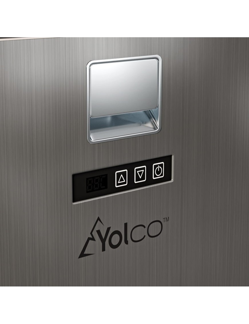 Lodówka kompresorowa do zabudowy Yolco QL90 Silver 85 l 12/24V