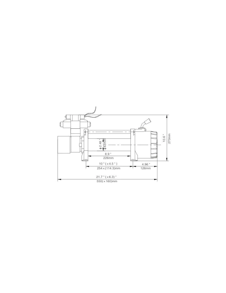 Wyciągarka hydrauliczna Escape Evo 13000 lbs (5897 kg) 12V