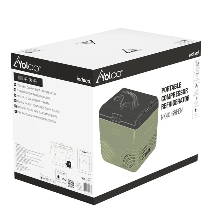 Przenośna lodówka kompresorowa Yolco NX40 Green 37 l - ujęcie 19