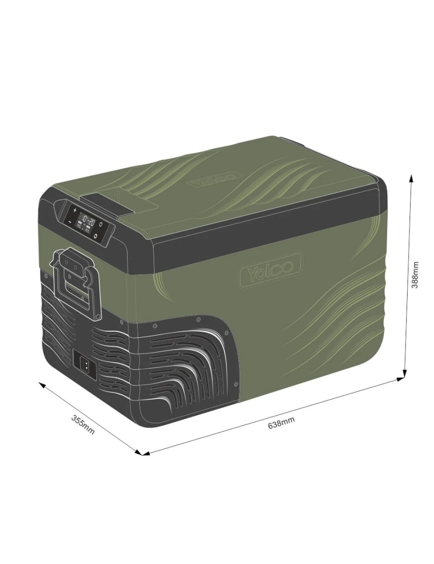 Przenośna lodówka kompresorowa Yolco KX30 Green 25 l Dual-Zone