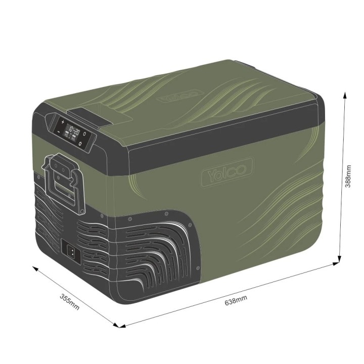 Przenośna lodówka kompresorowa Yolco KX30 Green 25 l Dual-Zone - ujęcie 12