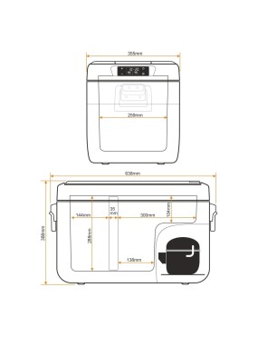 Przenośna lodówka kompresorowa Yolco KX30 Green 25 l Dual-Zone