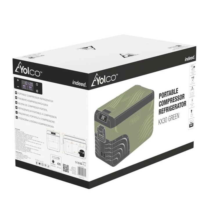 Przenośna lodówka kompresorowa Yolco KX30 Green 25 l Dual-Zone - ujęcie 14