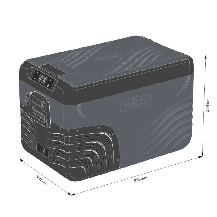 Przenośna lodówka kompresorowa Yolco KX30 Carbon 25 l Dual-Zone - ujęcie 17