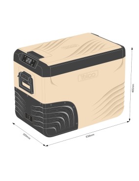 Przenośna lodówka kompresorowa Yolco KX40 Sand 34 l Dual-Zone