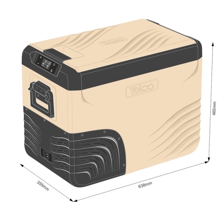 Przenośna lodówka kompresorowa Yolco KX40 Sand 34 l Dual-Zone - ujęcie 19