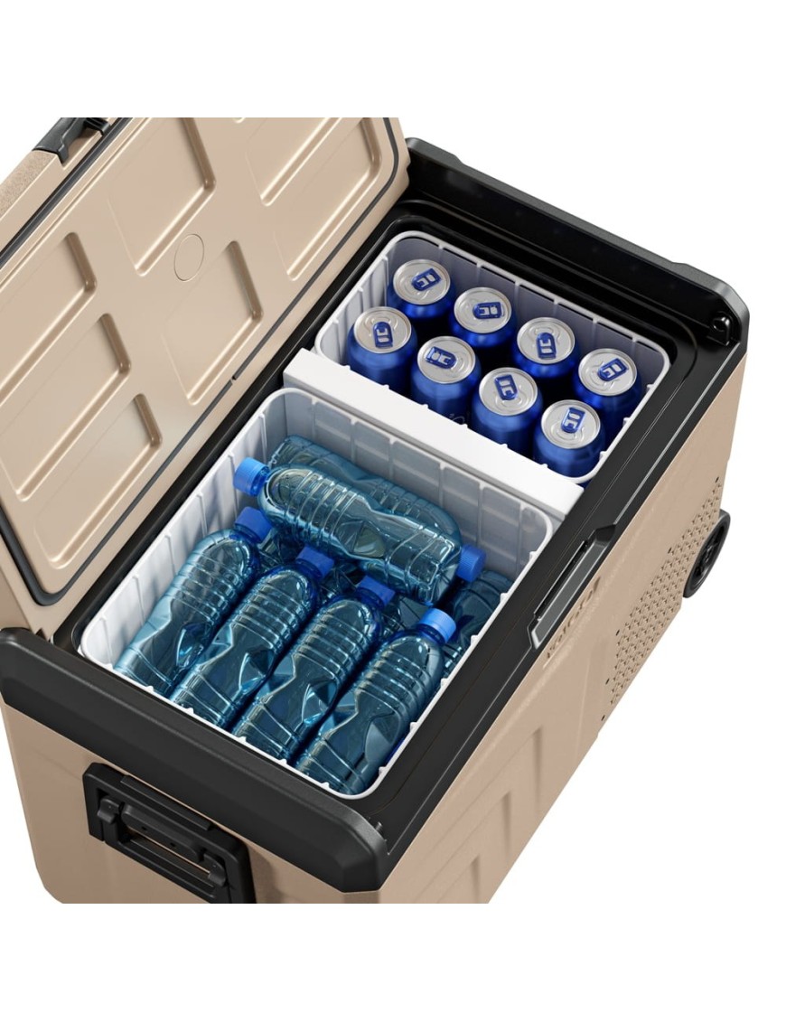 Przenośna lodówka kompresorowa Yolco TCX50 Sand 50 l Dual-Zone