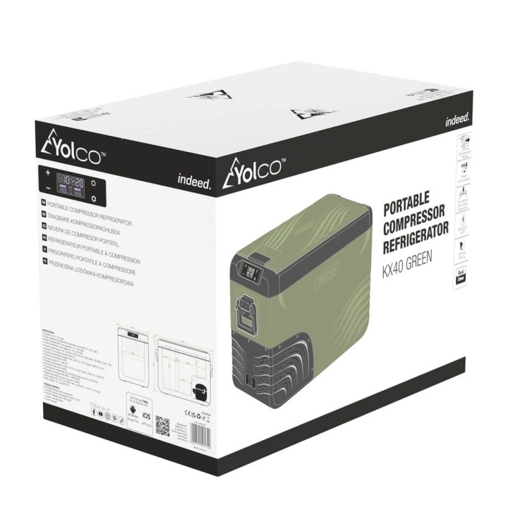 Przenośna lodówka kompresorowa Yolco KX40 Green 34 l Dual-Zone - ujęcie 19
