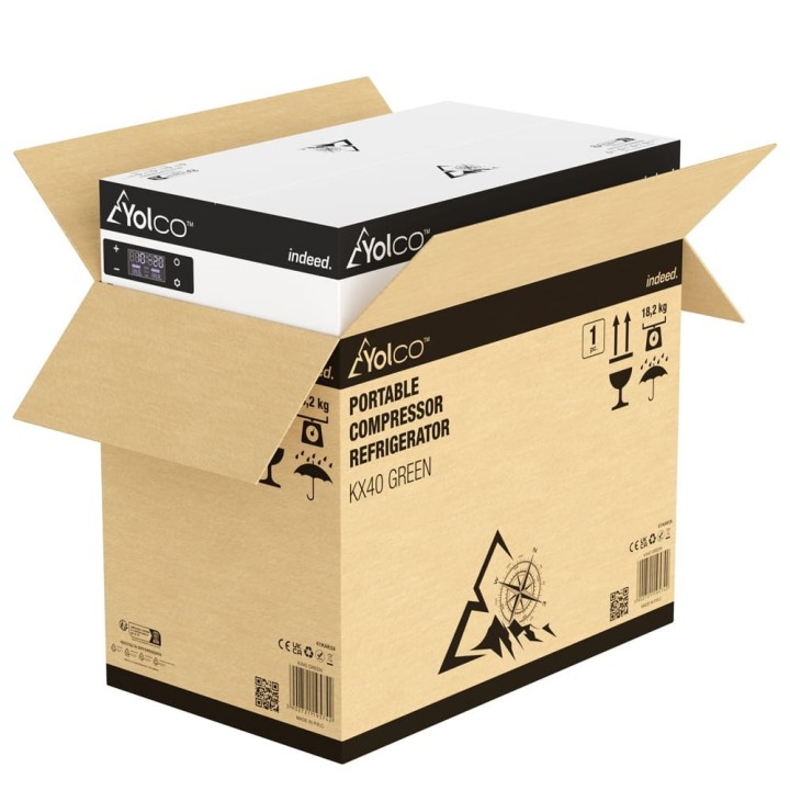 Przenośna lodówka kompresorowa Yolco KX40 Green 34 l Dual-Zone - ujęcie 20