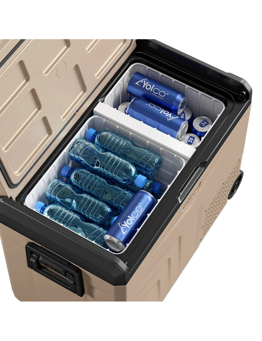 Przenośna lodówka kompresorowa Yolco TCX60 Sand 60 l Dual-Zone