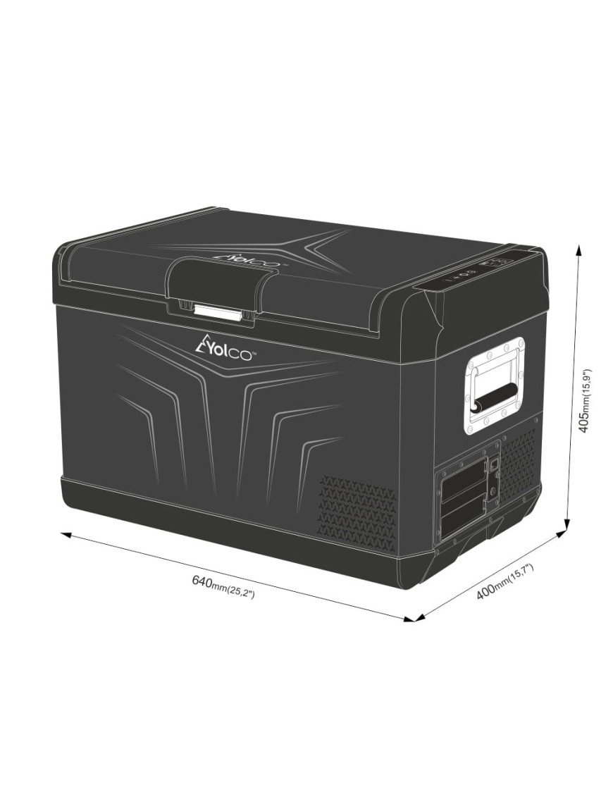 Przenośna lodówka kompresorowa Yolco GCX37 Black 37 l