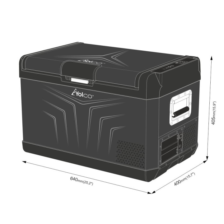 Przenośna lodówka kompresorowa Yolco GCX37 Black 37 l - ujęcie 19