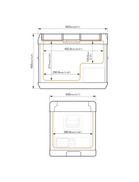 Przenośna lodówka kompresorowa Yolco GCX37 Black 37 l