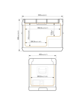 Przenośna lodówka kompresorowa Yolco GCX47 Black 47 l