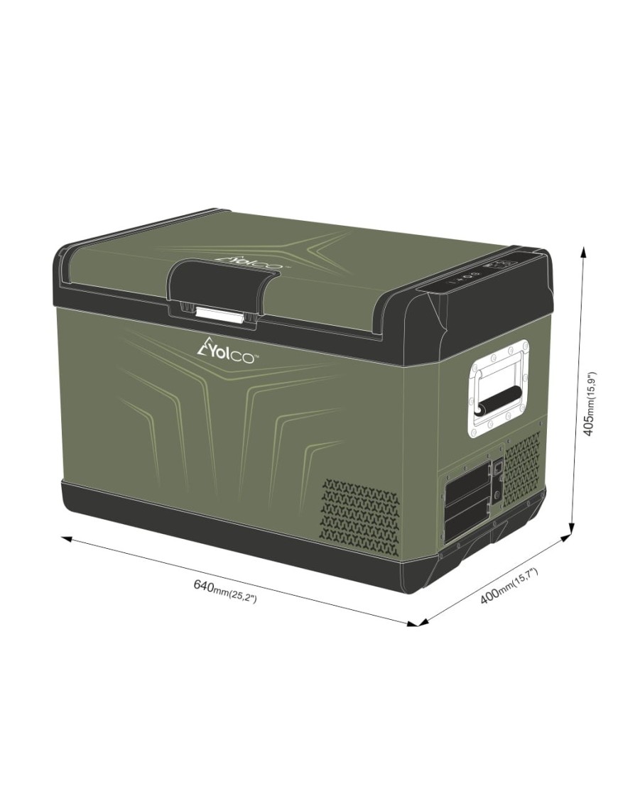 Przenośna lodówka kompresorowa Yolco GCX37 Green 37 l