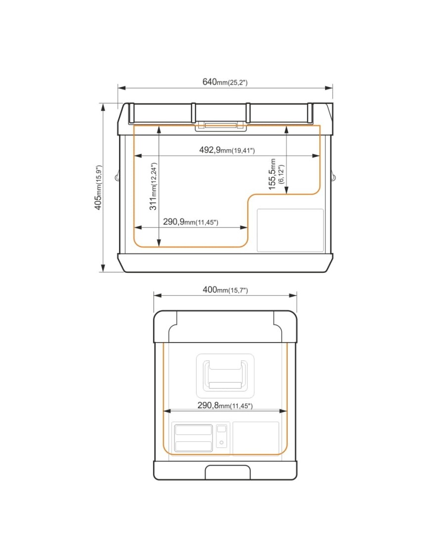 Przenośna lodówka kompresorowa Yolco GCX37 Green 37 l