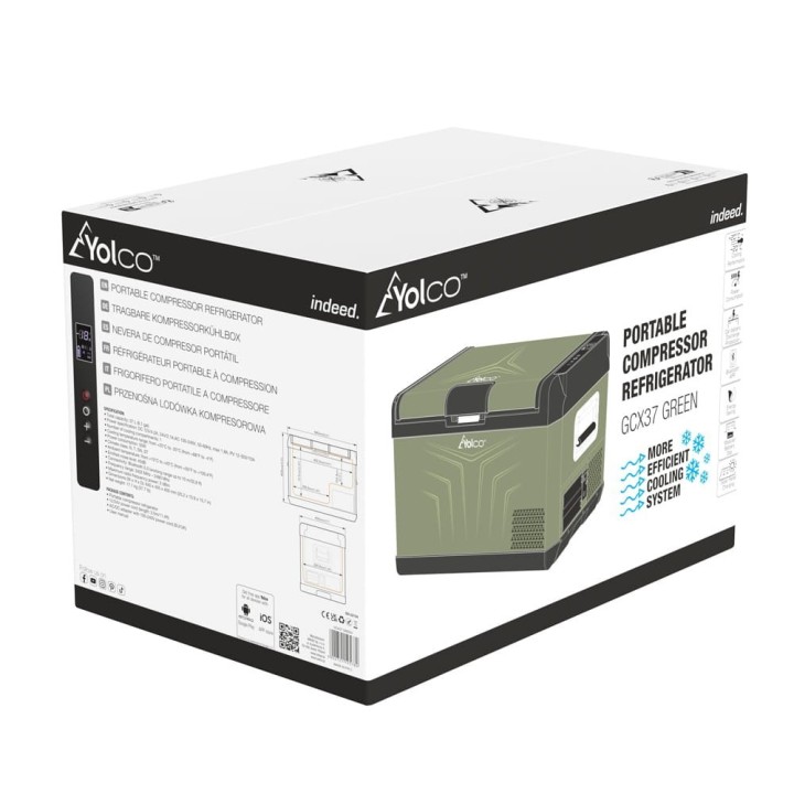 Przenośna lodówka kompresorowa Yolco GCX37 Green 37 l - ujęcie 20
