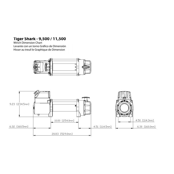 Wyciagarka elektryczna superwinch Tiger Shark 11500 12V