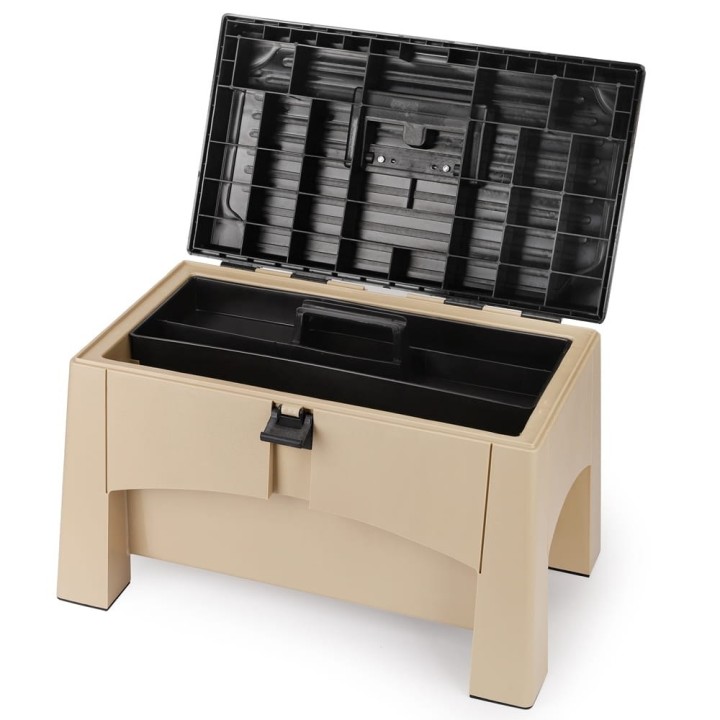 Taboret ze schowkiem Yolco ST2 Sand, piaskowy, 27,6 l - ujęcie 4