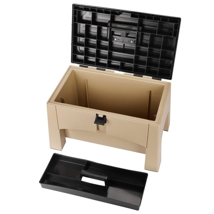 Taboret ze schowkiem Yolco ST2 Sand, piaskowy, 27,6 l - ujęcie 5