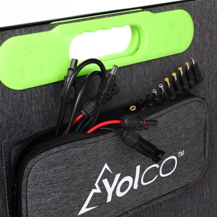 Przenośny panel fotowoltaiczny Yolco ZS200W, 200 W, USB-A i USB-C - ujęcie 9