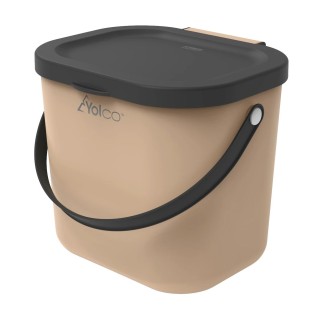 Pojemnik z pokrywą Mini multibag Yolco Albula 6 l, beżowy