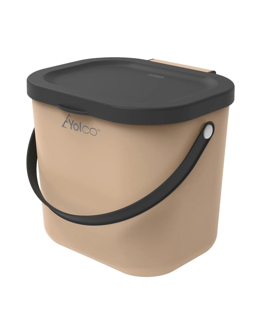 Pojemnik z pokrywą Mini multibag Yolco Albula 6 l, beżowy