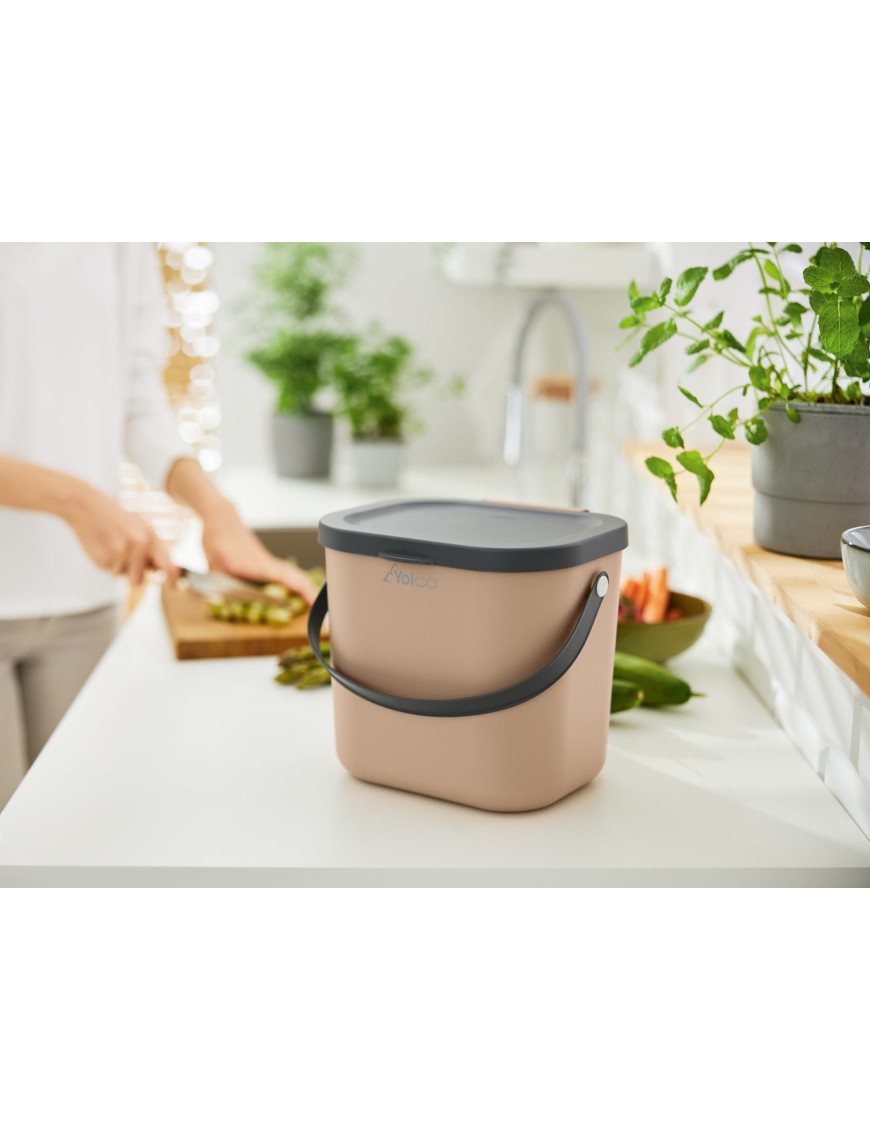 Pojemnik z pokrywą Mini multibag Yolco Albula 6 l, beżowy