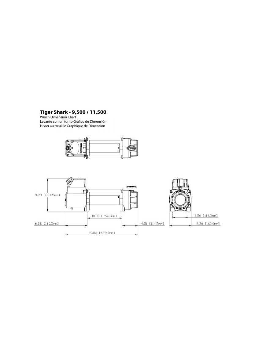 Wyciagarka elektryczna superwinch TigerShark 9500 12V