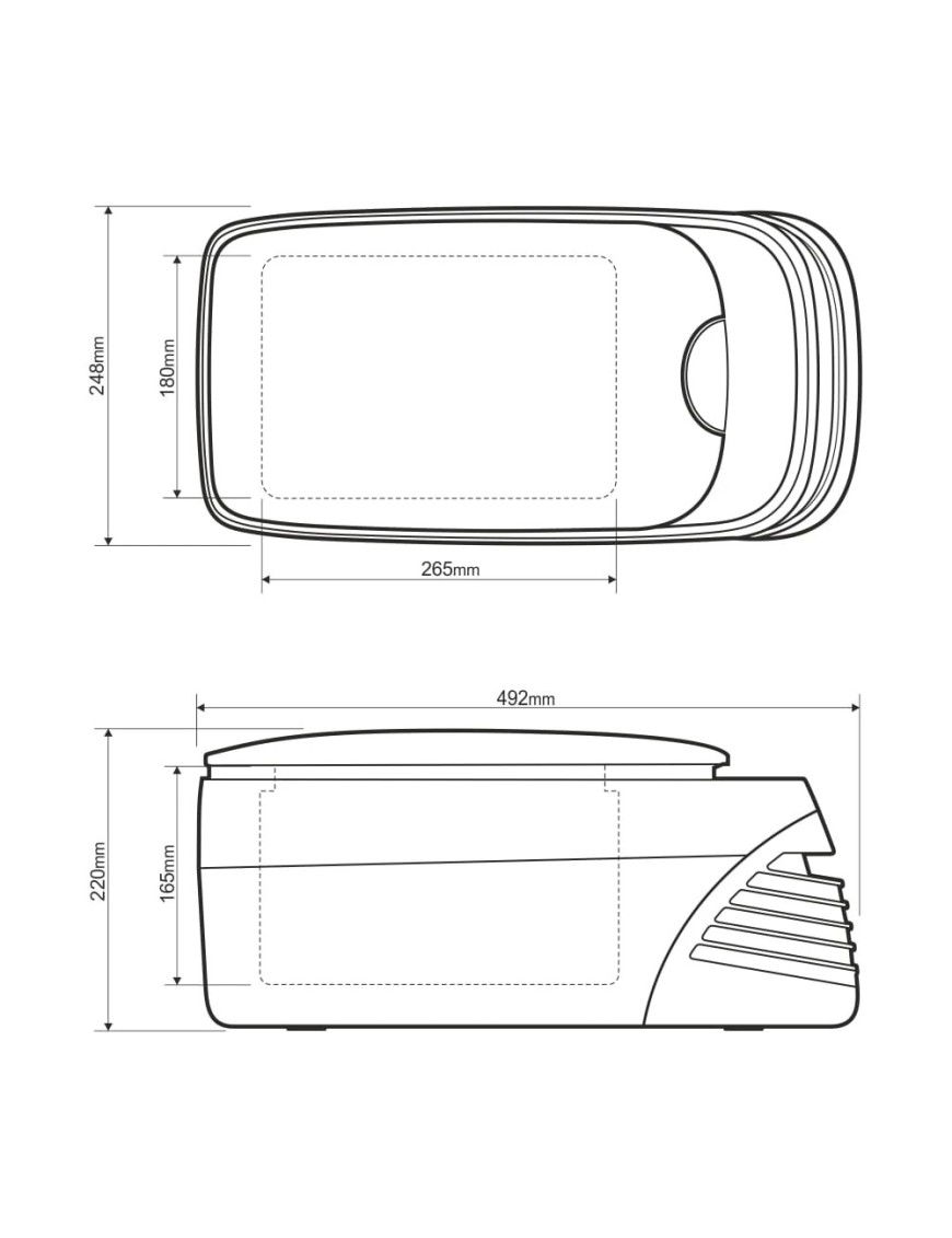 Lodówka kompresorowa z podgrzewaniem Yolco CX8 Black 8 l 12/24V