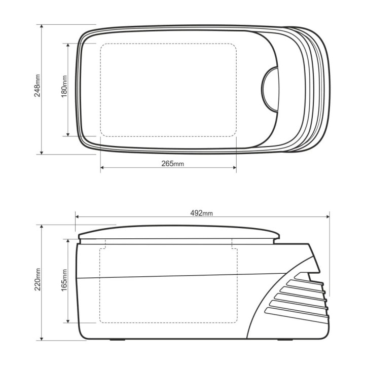 Lodówka kompresorowa z podgrzewaniem Yolco CX8 Black 8 l 12/24V - ujęcie 19