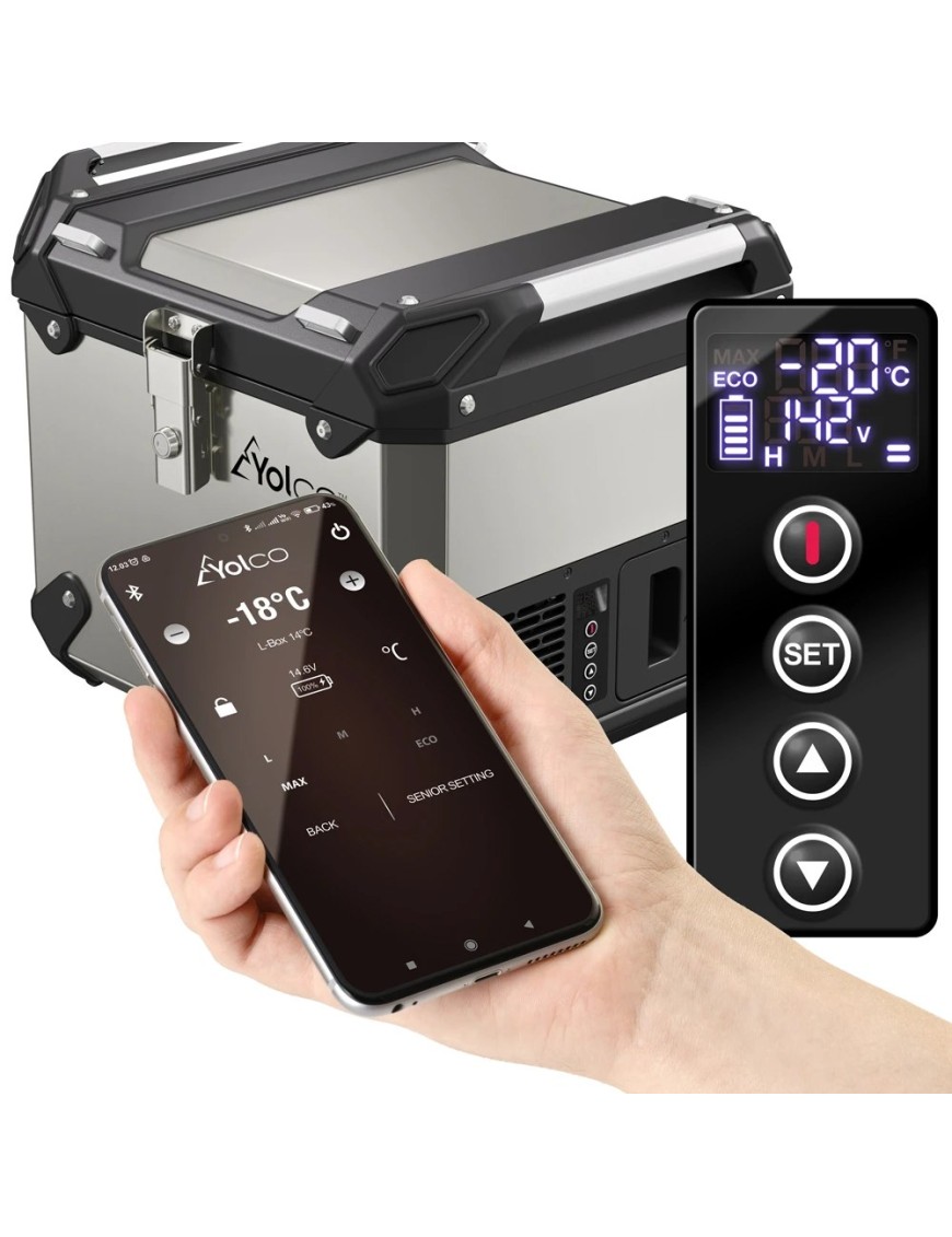 Lodówka motocyklowa kompresorowa Topcase Yolco MCX17 Silver 17 l