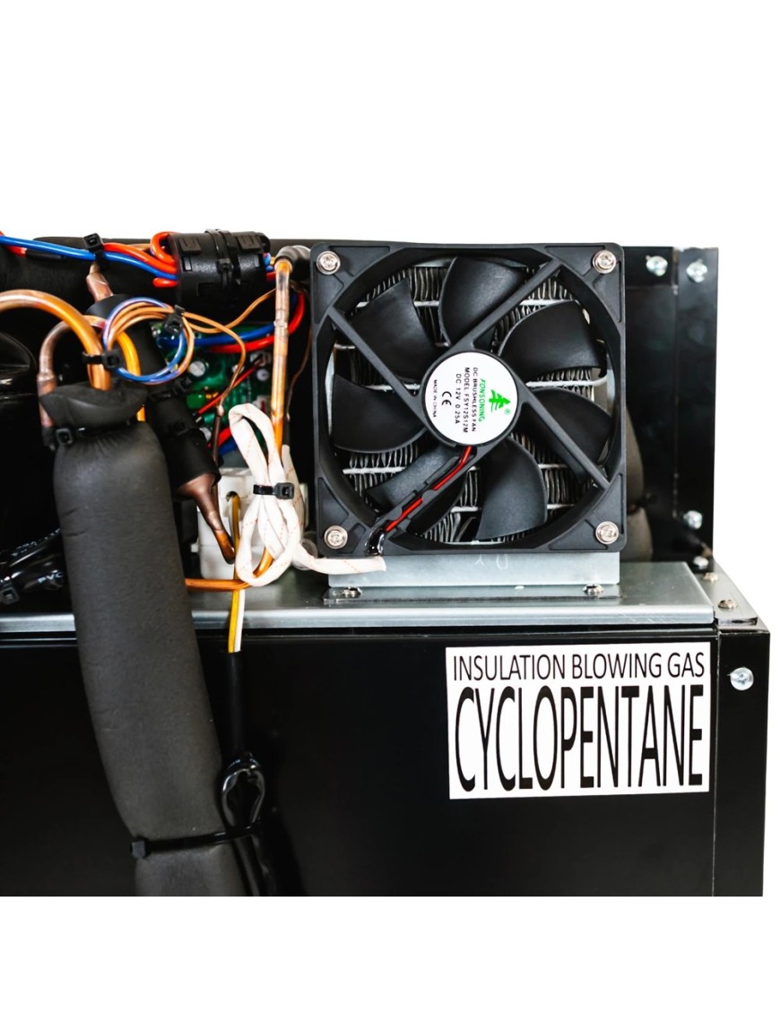 Lodówka kompresorowa do zabudowy Yolco RL105M Black 104 l 12/24V