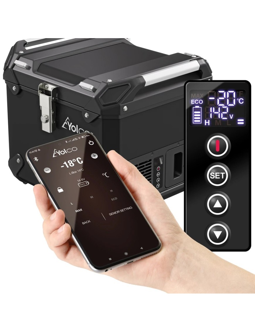 Lodówka motocyklowa kompresorowa Topcase Yolco MCX17 Black 17 l