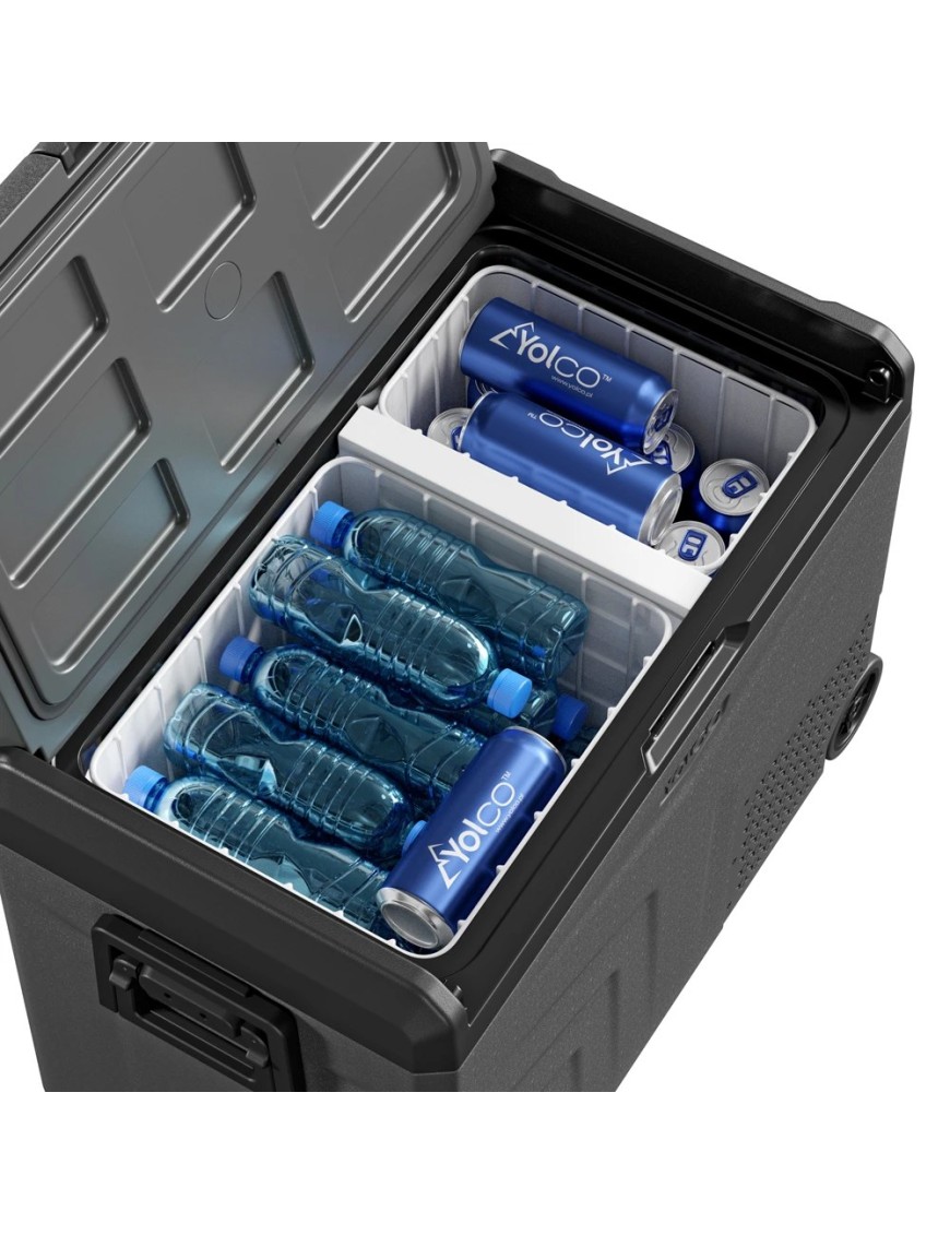 Lodówka przenośna kompresorowa Yolco TCX60 Space Grey 60 l na kółkach
