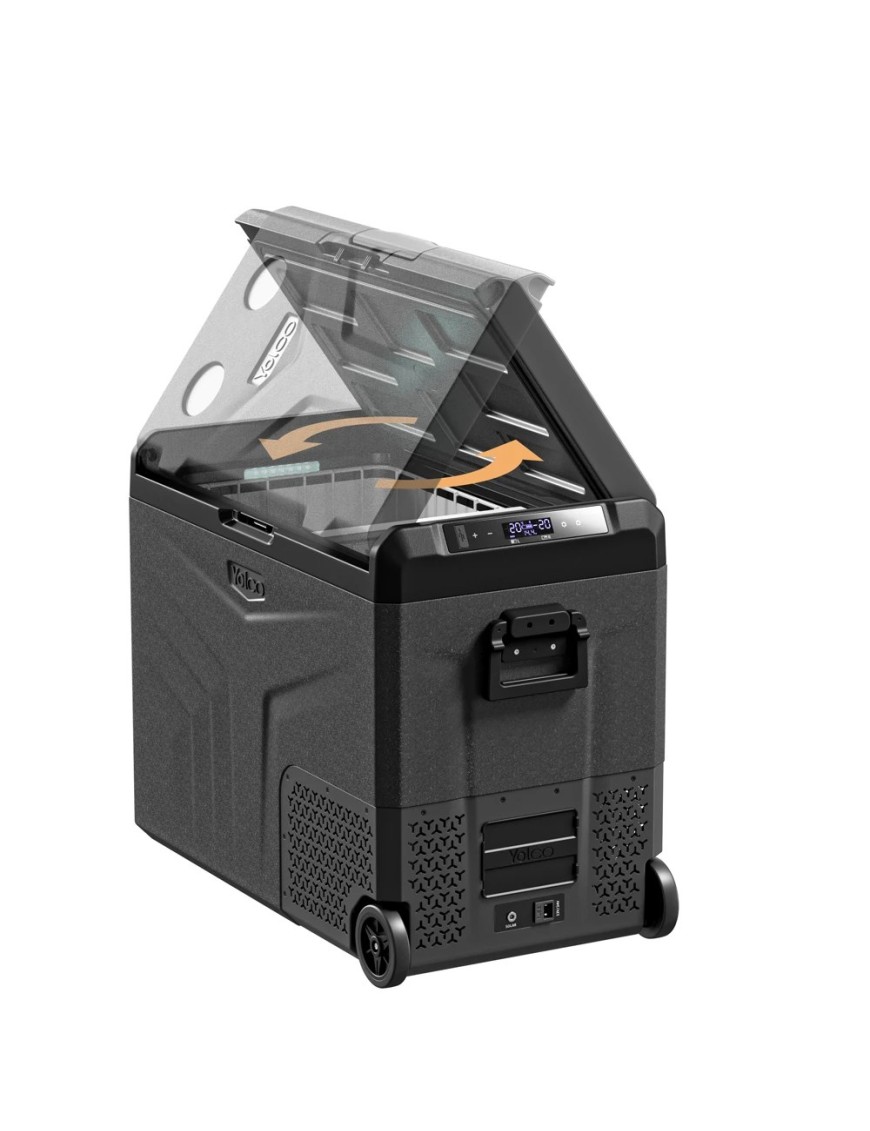 Lodówka przenośna kompresorowa Yolco TCX60 Space Grey 60 l na kółkach