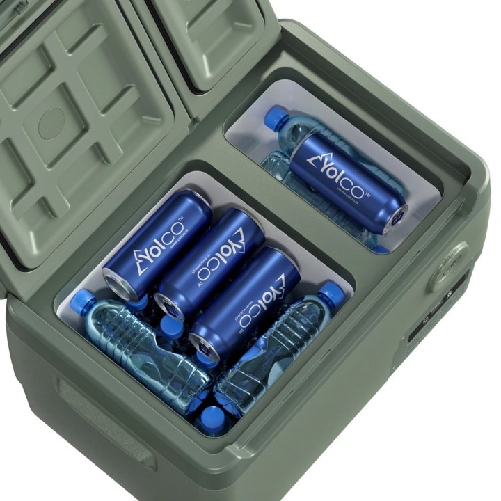 Lodówka przenośna kompresorowa dwustrefowa Yolco DX30 Pistachio 30 l - ujęcie 11