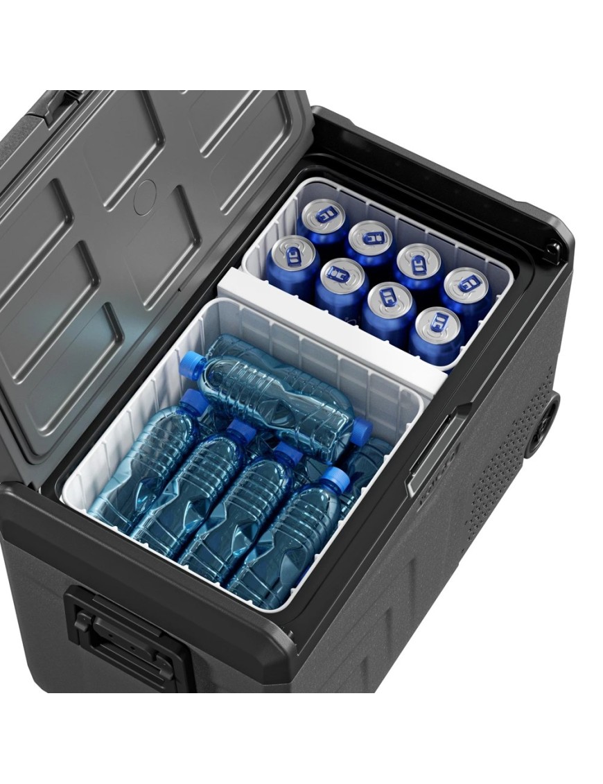 Lodówka przenośna kompresorowa Yolco TCX50 Space Grey 50 l na kółkach