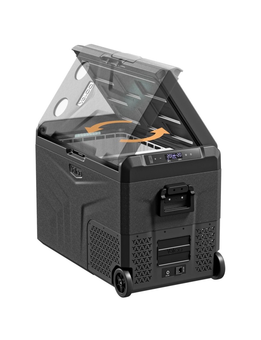 Lodówka przenośna kompresorowa Yolco TCX50 Space Grey 50 l na kółkach
