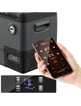 Lodówka przenośna kompresorowa dwustrefowa Yolco DX40 Space Grey 39 l