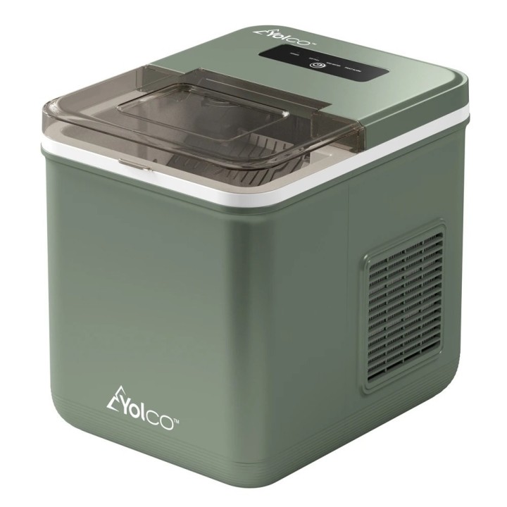 Kostkarka do lodu Yolco ICM1 Pistachio, 12/24V DC i AC, 10 kg lodu na dobę