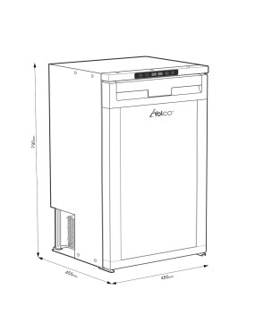 Lodówka kompresorowa dwustrefowa Yolco RL85N Black 83 l 12/24V