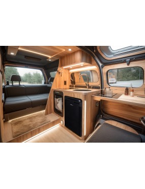Lodówka kompresorowa dwustrefowa Yolco RL85N Black 83 l 12/24V