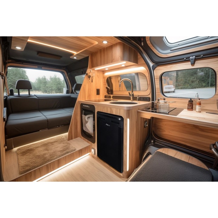 Lodówka kompresorowa dwustrefowa Yolco RL85N Black 83 l 12/24V - ujęcie 20