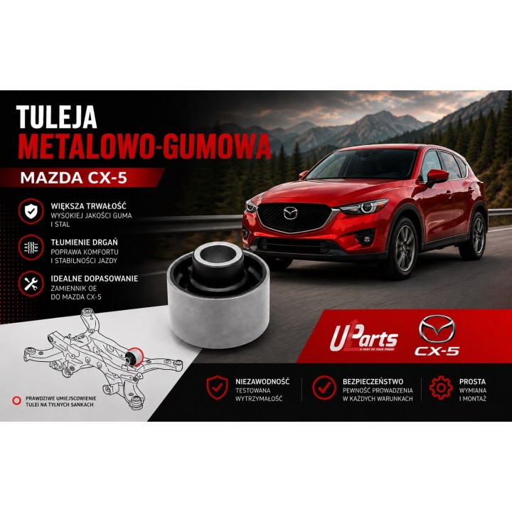 Tuleja mocowania dyfra przekładni głównej Mazda CX5 Kalgum - ujęcie 8