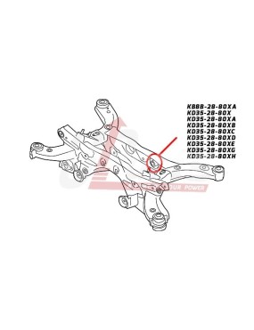 Tuleja mocowania dyfra przekładni głównej Mazda CX5
